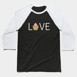 Cute Cupcake love t-shirt Baseball T-Shirt